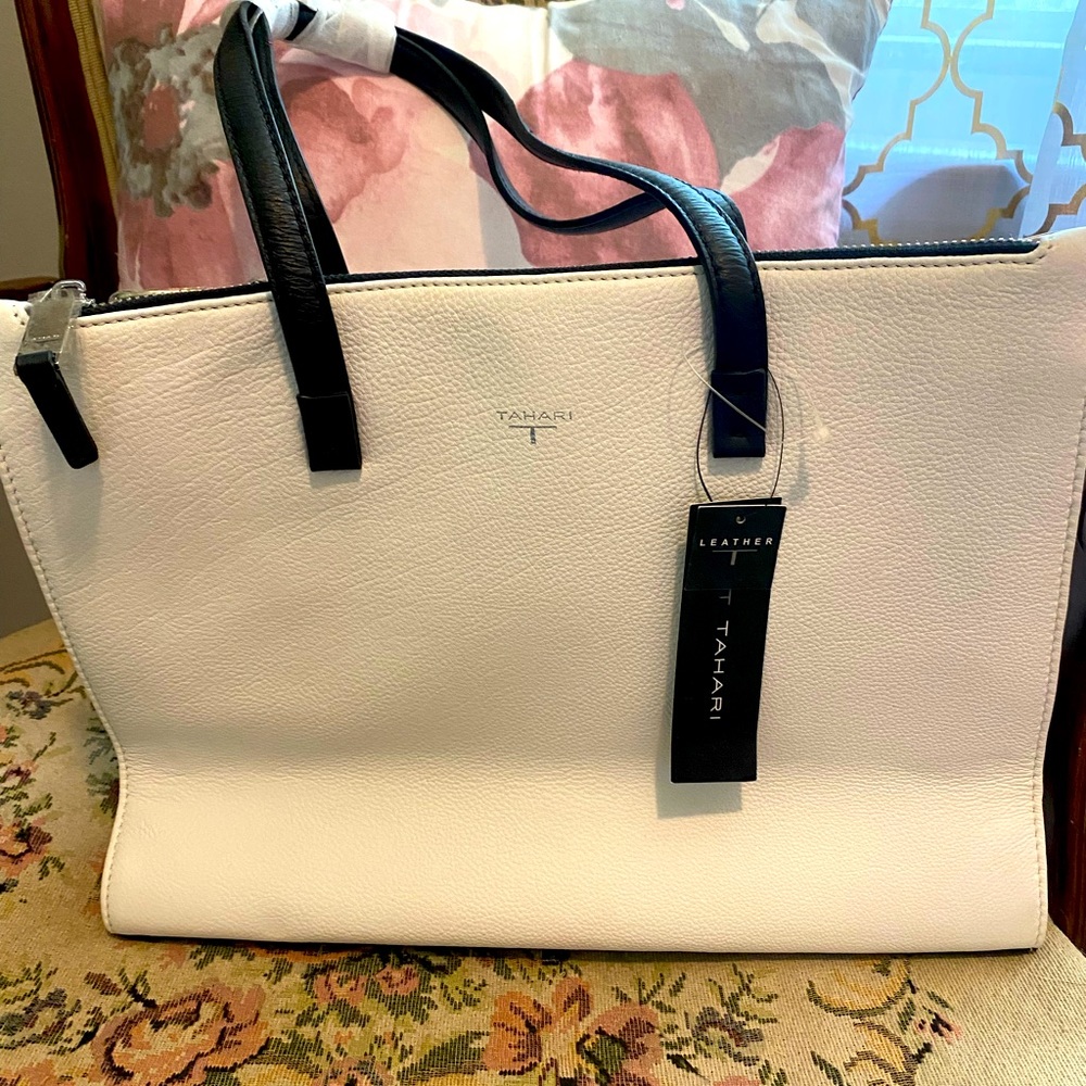 Tahari leather purse NWT